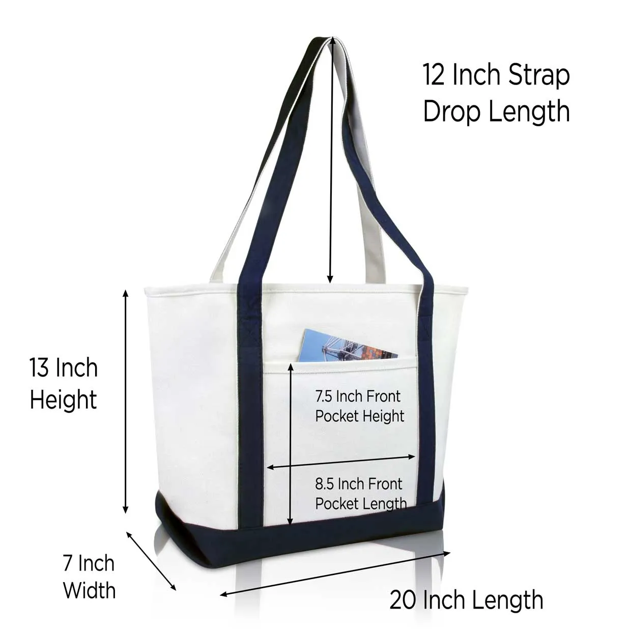 Dalix Heartbeat Tote Bag