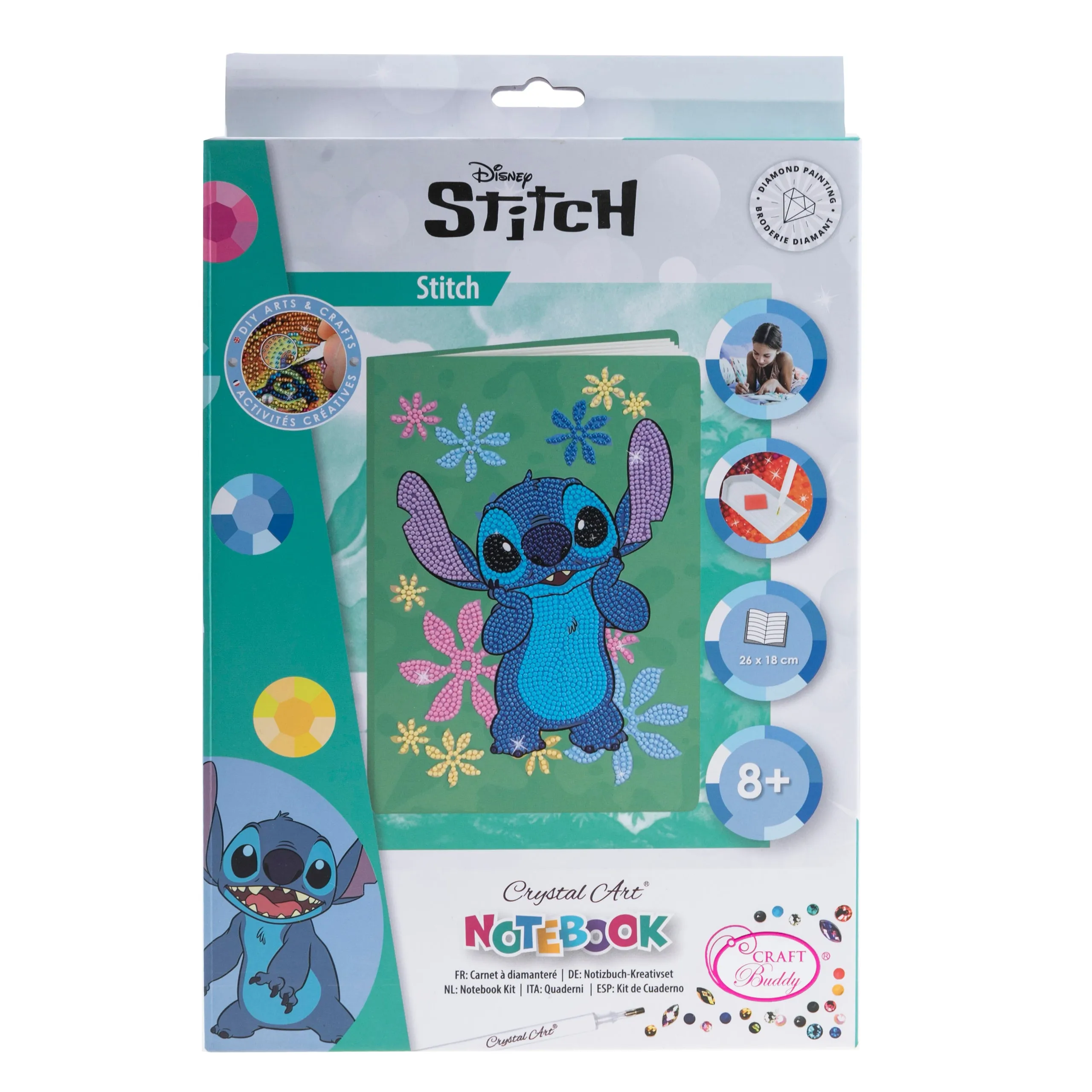 Disney Stitch Crystal Art Notebook