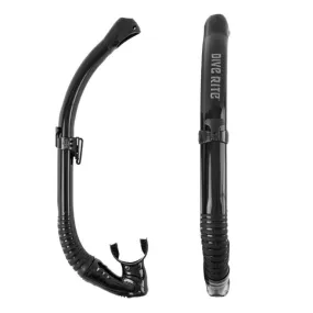 Dive Rite Flex Foldable Scuba Diving Snorkel - Black