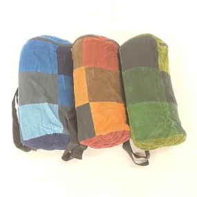 Duffel Strapped Patchwork Pipe Pouch