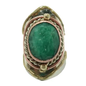 Emerald Ring Gold and Green is my Scene Abundance Gemstone