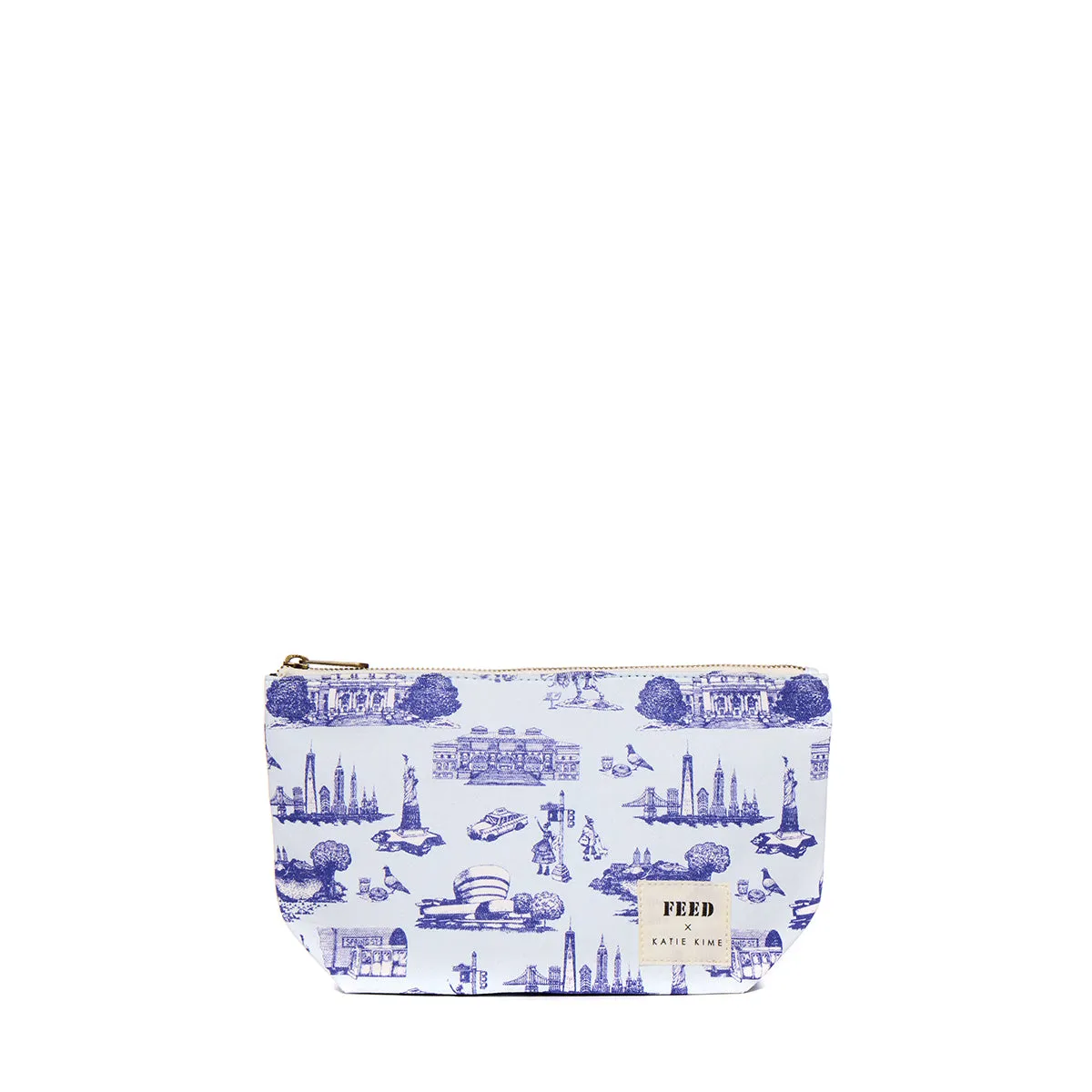 FEED x Katie Kime Toile Pouch