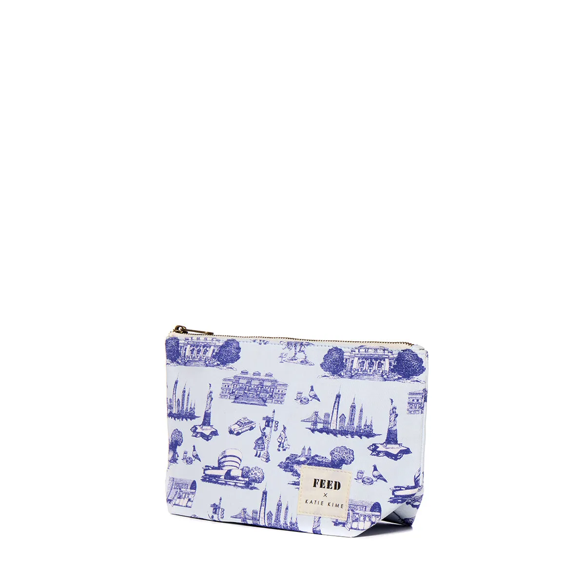 FEED x Katie Kime Toile Pouch