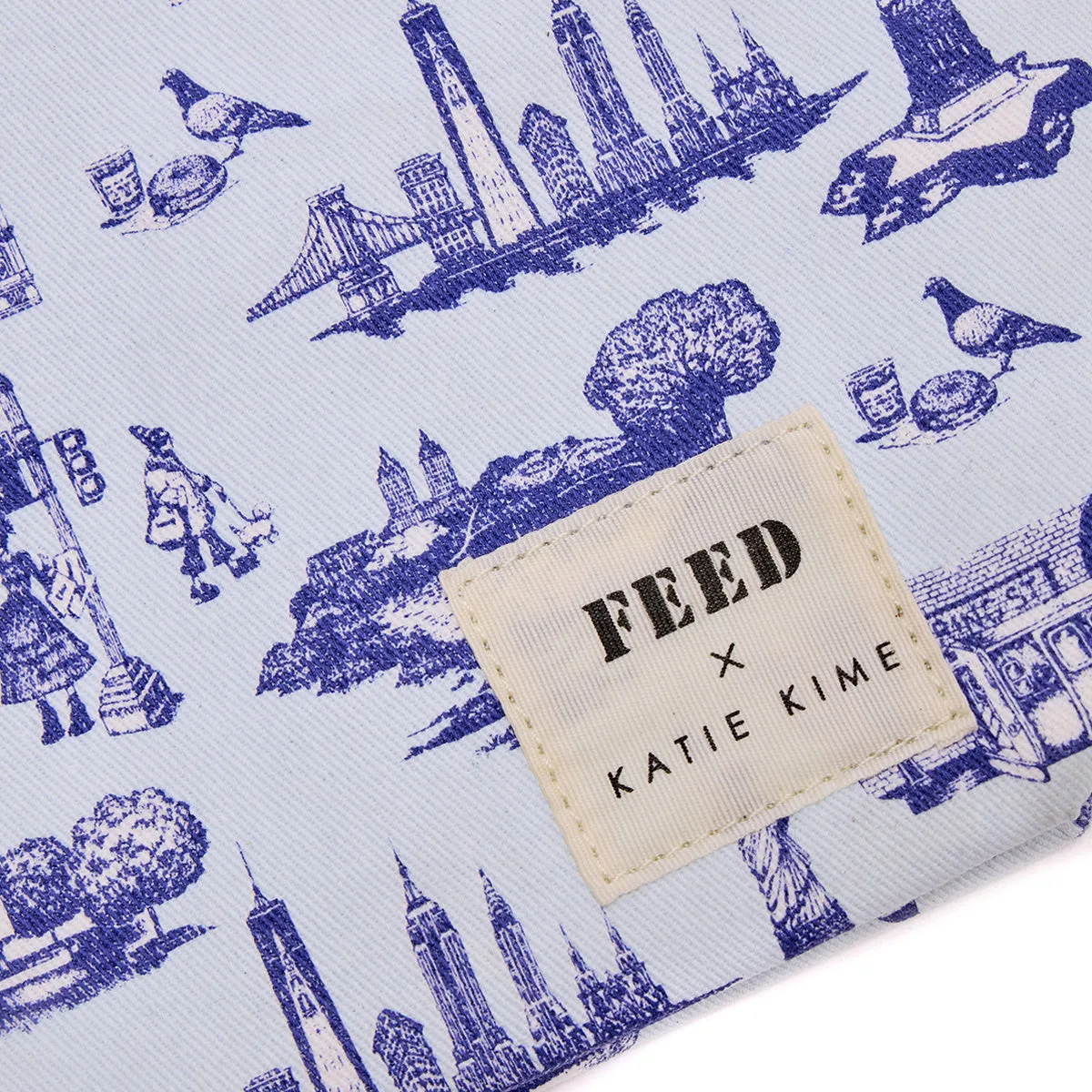 FEED x Katie Kime Toile Pouch