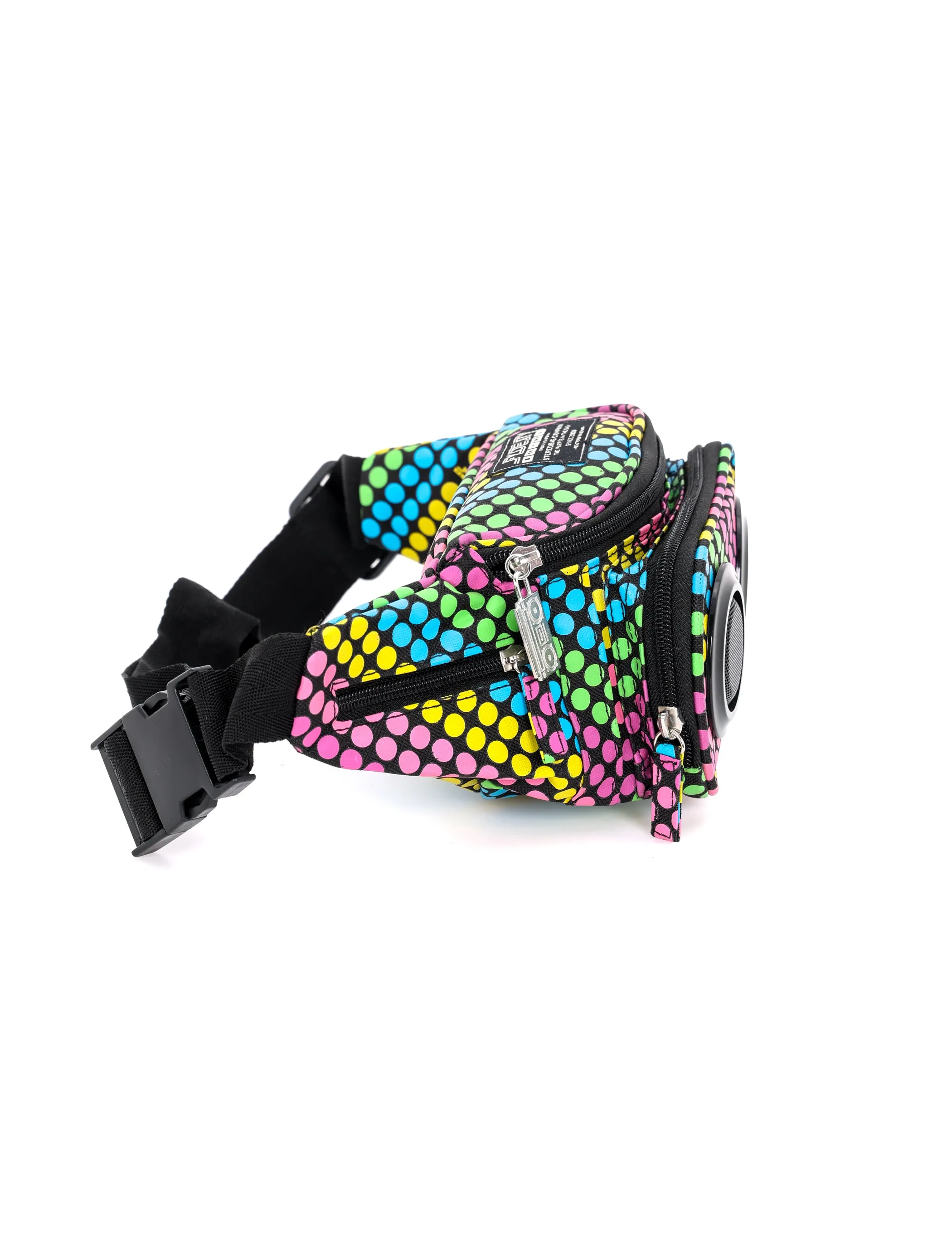 FI-HI Fanny Pack | Bluetooth Speakers |Neon Dots