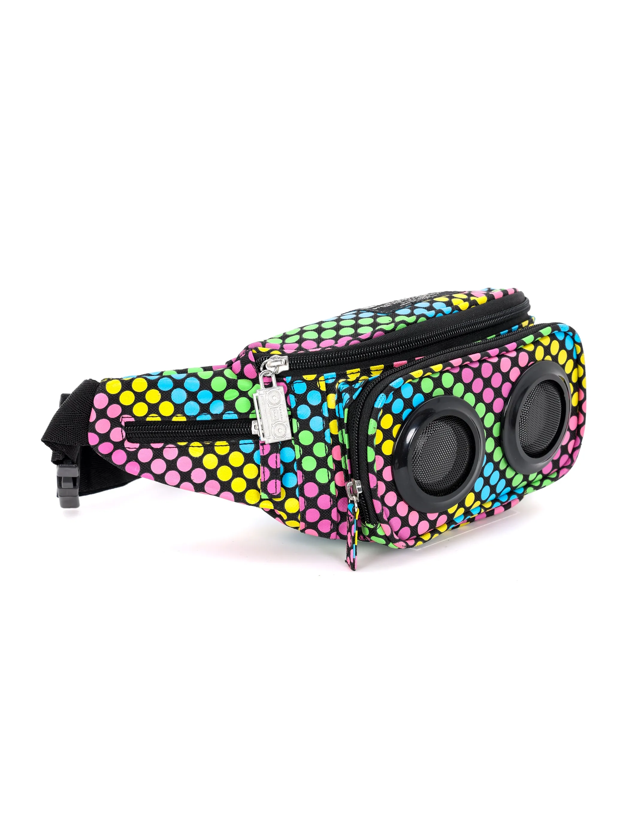 FI-HI Fanny Pack | Bluetooth Speakers |Neon Dots