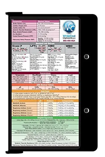 Folding Memo - WhiteCoat Clipboard® - Black - Medical Edition