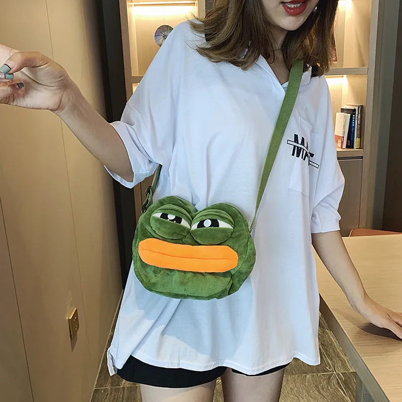 Funny Ugly Cute Frog Crossbody Bag Gift