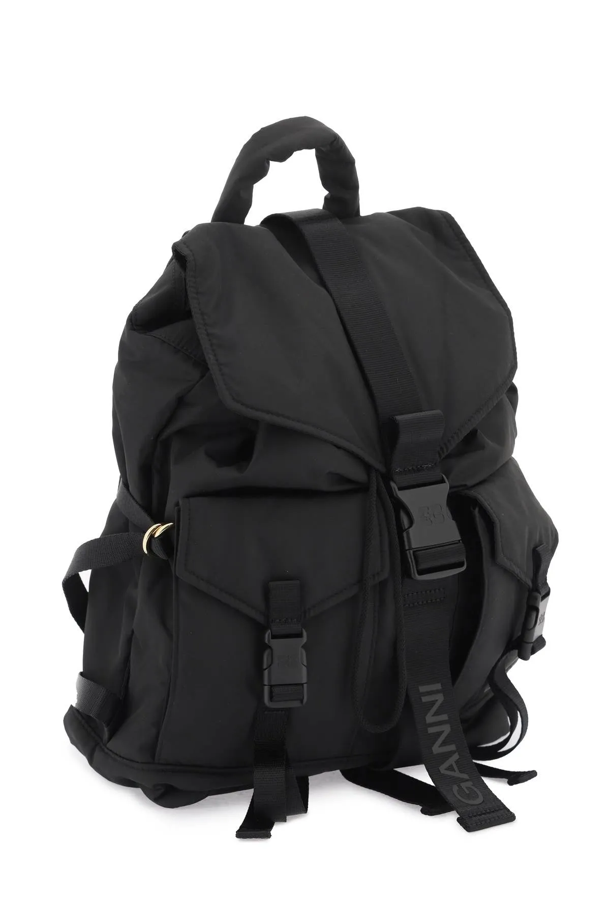 Ganni nylon backpack for everyday