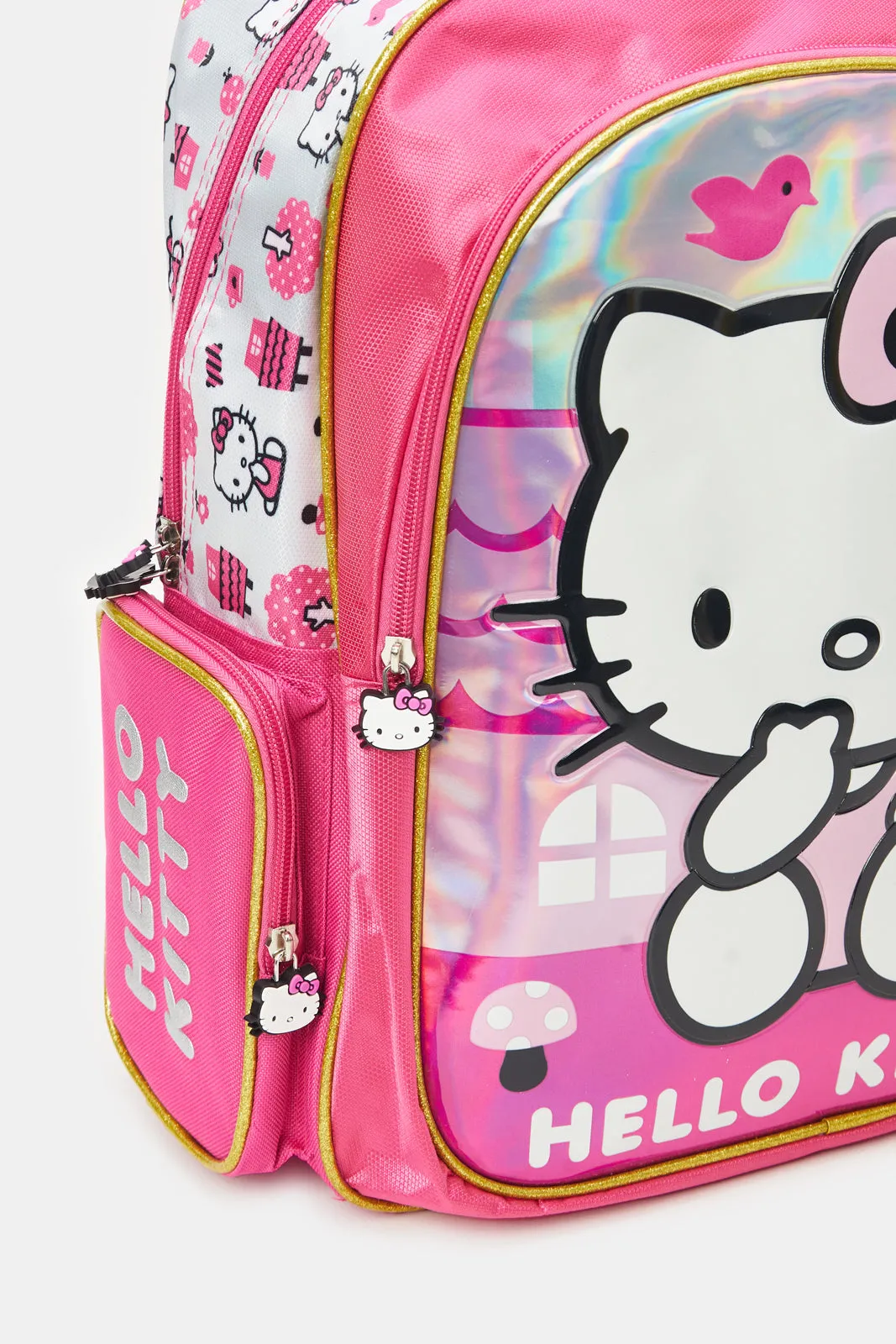 Girls Pink Hello Kitty Backpack (16 Inch)