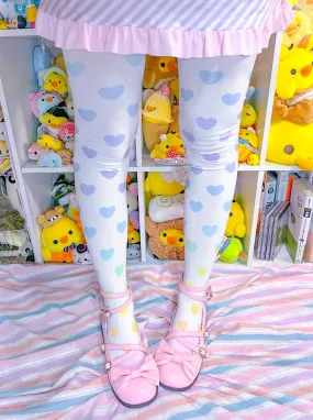 Gradient Heart Tights