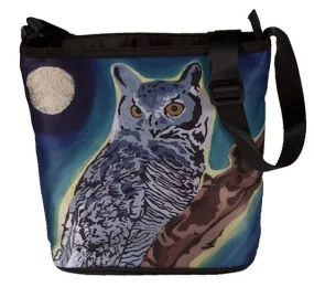 Great Horned Owl Kitten Cross Body Bag- The Wise One