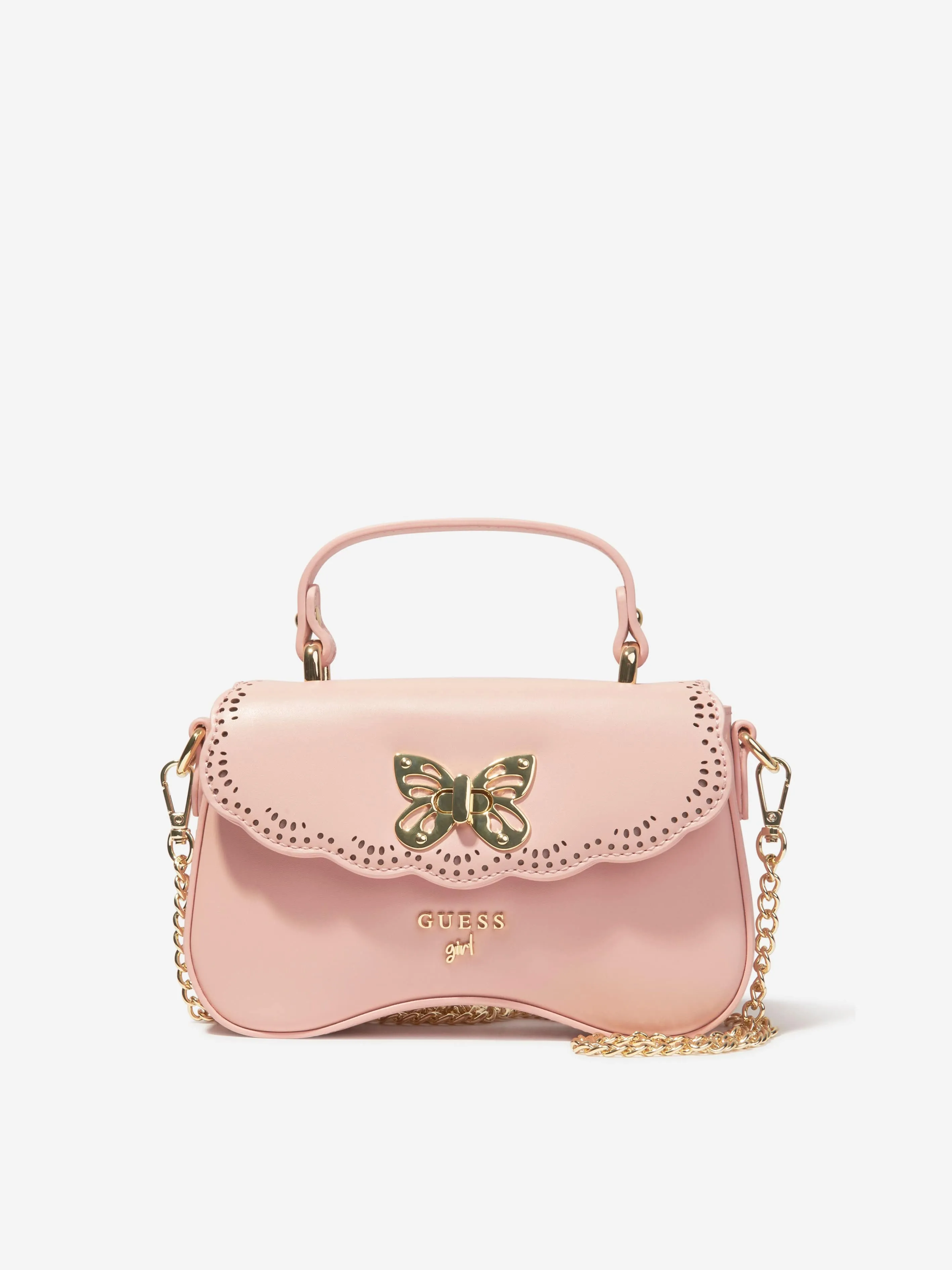 Guess Girls Crossbody Flap Bag in Pink