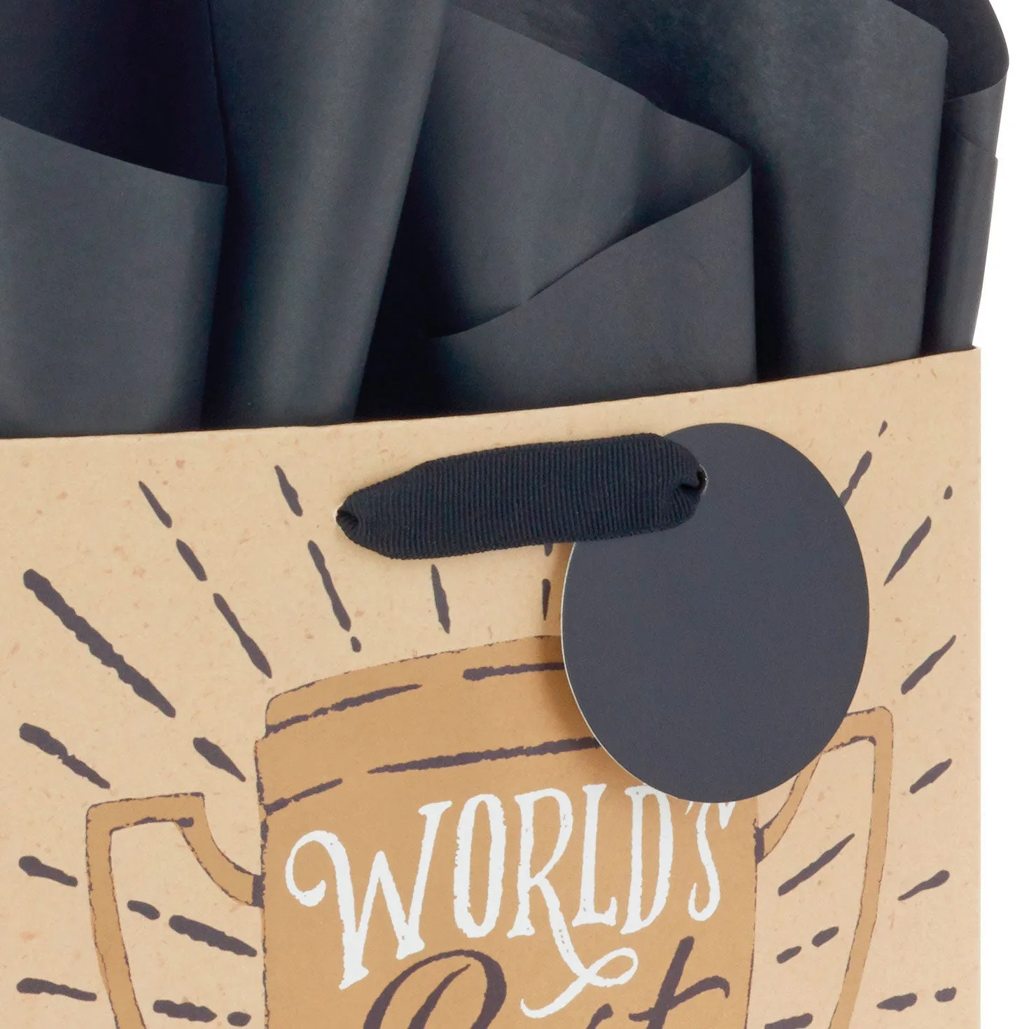 Hallmark 9.6'' World's Best Dad Medium Gift Bag With Tissue Paper