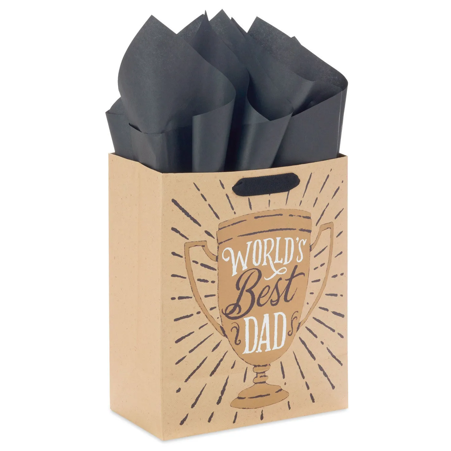 Hallmark 9.6'' World's Best Dad Medium Gift Bag With Tissue Paper