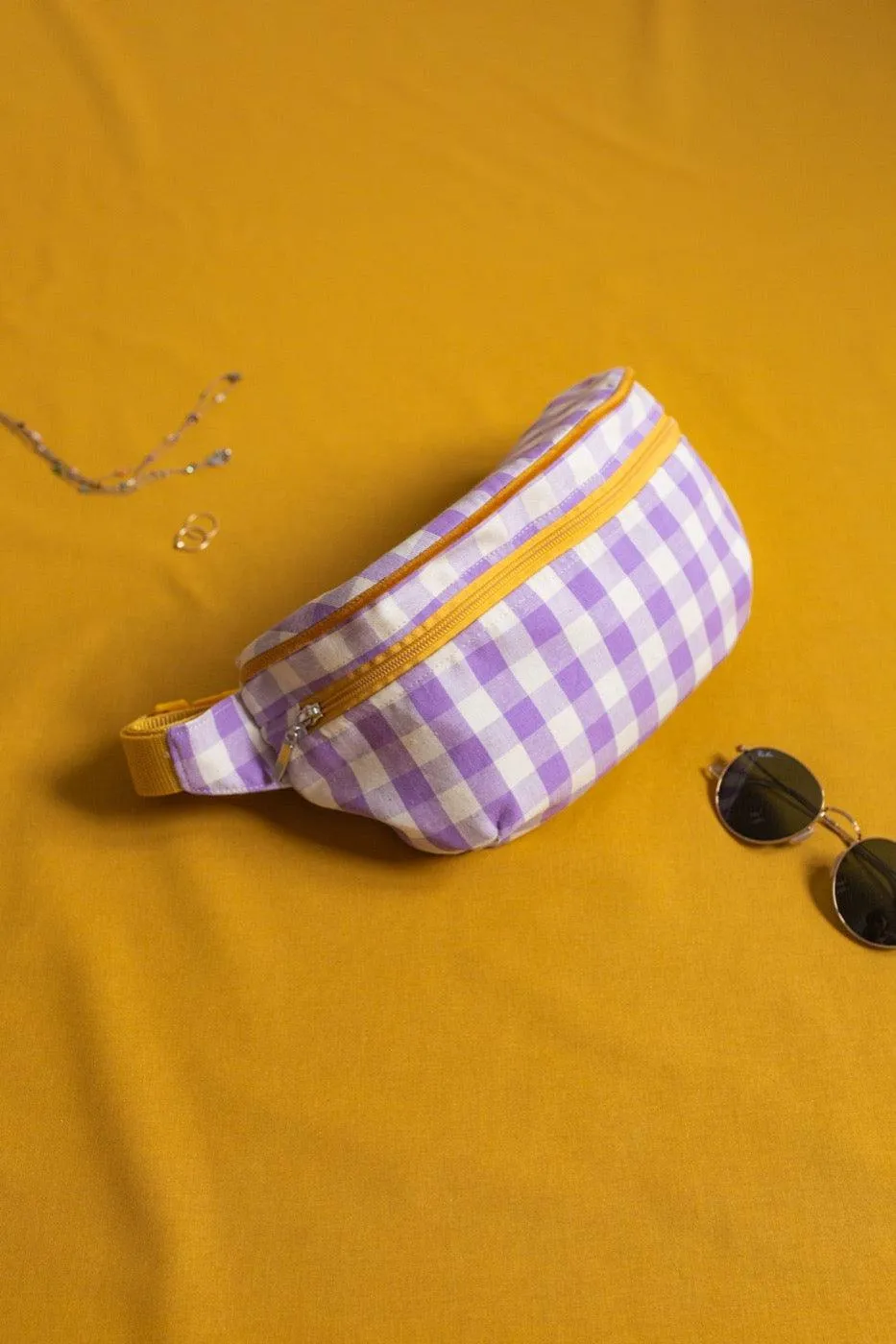 Hip Pack City | Fanny Pack | Gingham | Lilac