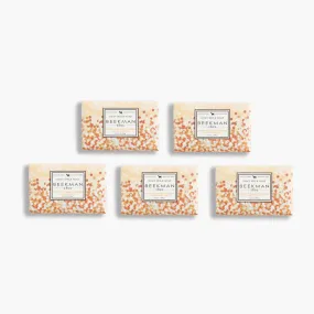 Honey & Orange Blossom Palm-Sized Goat Milk Soap Set of 5