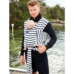 Hug a Bub Organic Pocket Stretchy Wrap Carrier - French Sailor