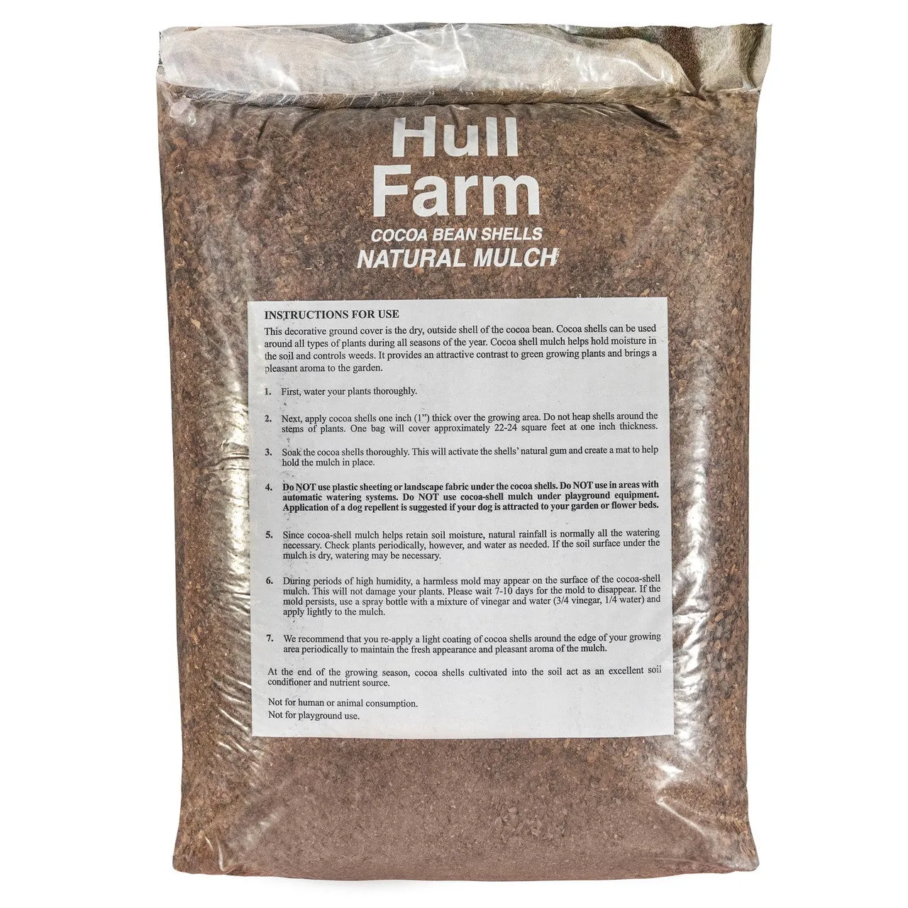 Hull Farm Cocoa Bean Shell Mulch, 2 Cubic Feet