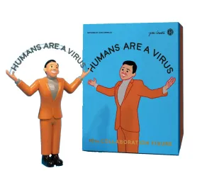 Humans Are A Virus Designer Art Toy by Joan Cornellà