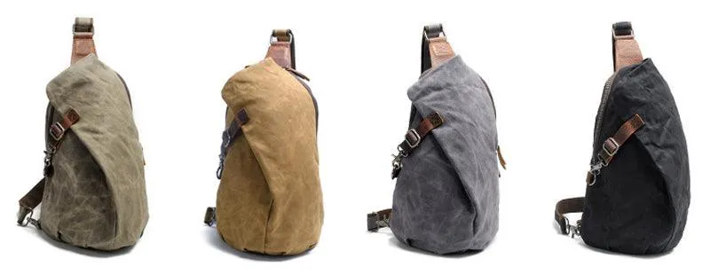 Hunting Design Sling Back Bag- Khaki