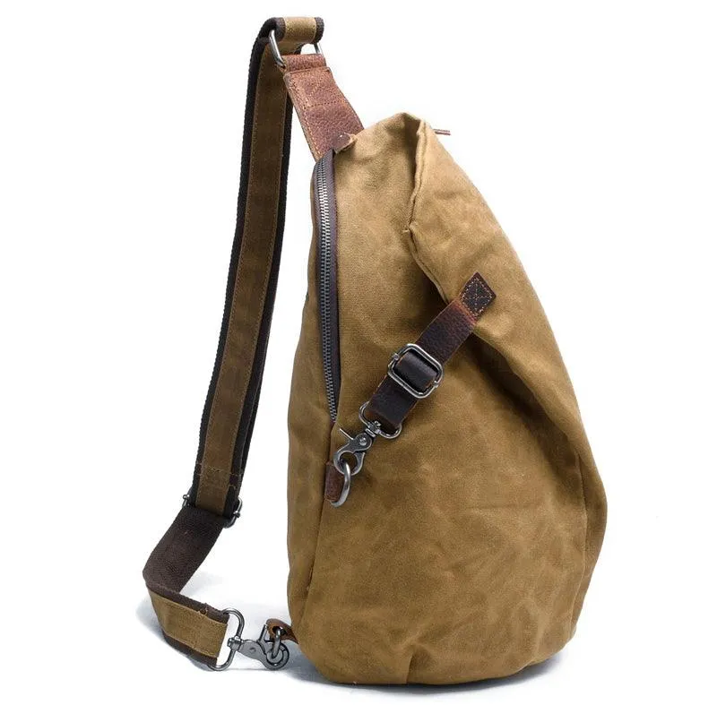 Hunting Design Sling Back Bag- Khaki