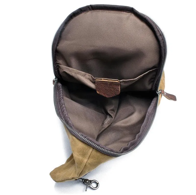 Hunting Design Sling Back Bag- Khaki