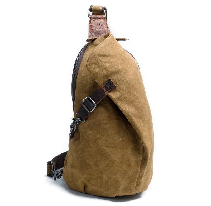 Hunting Design Sling Back Bag- Khaki