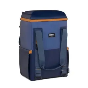 Igloo MaxCold Cooler Bag Backpack 28-Can 17QT Insulated Soft Side Cooler, Blue