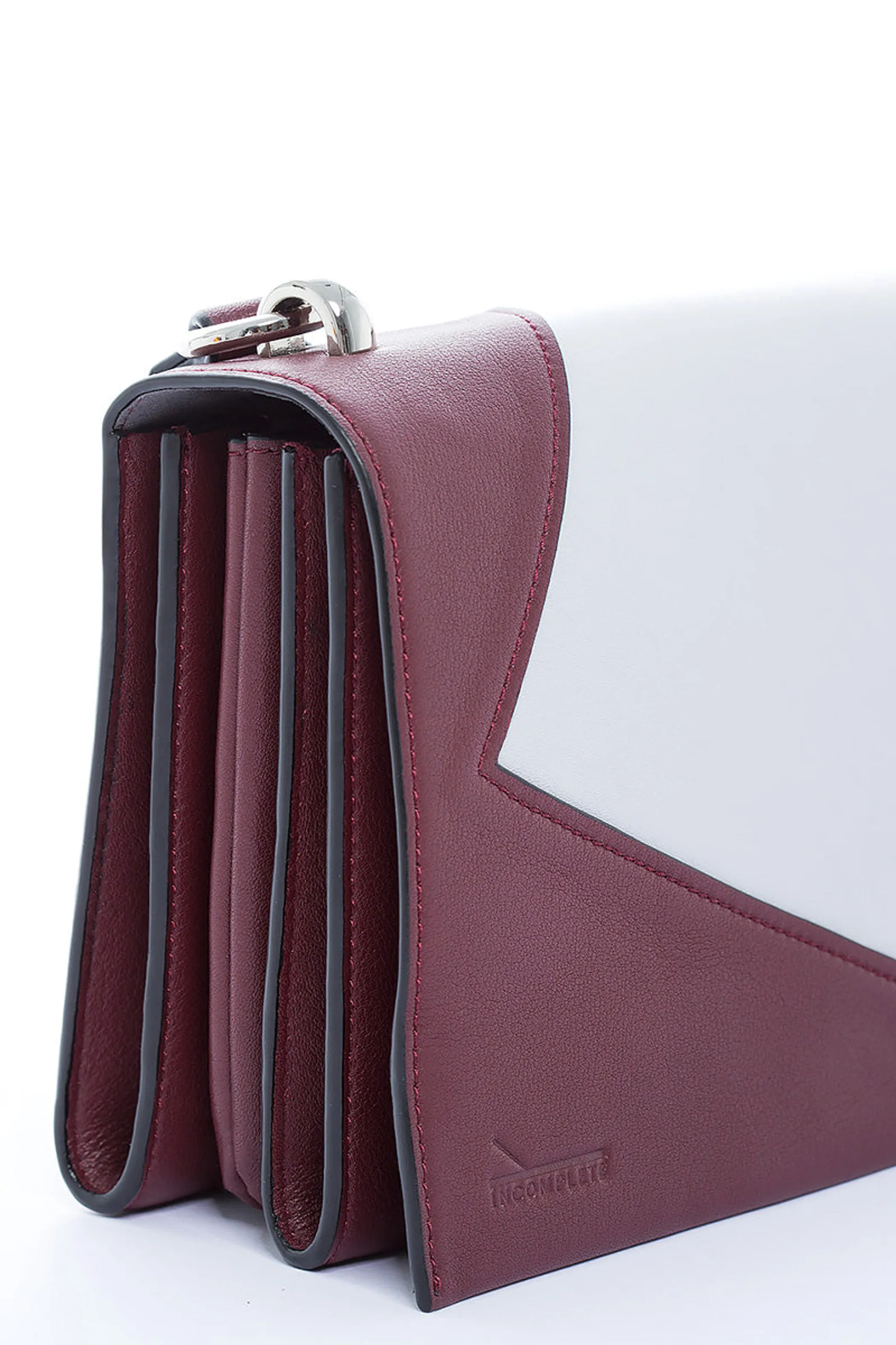 Incomplete | Burgundy flap bag