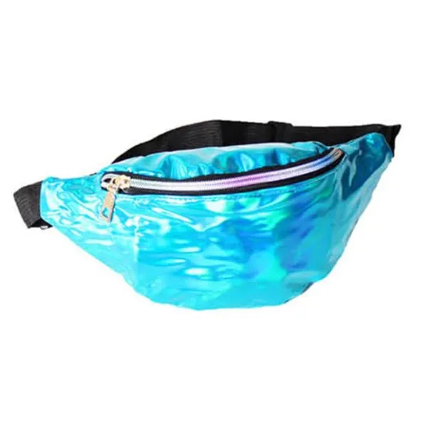 Iridescent Fanny Pack Bum Bag - Blue