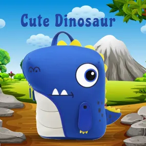 Jungle 3D Backpack-Dinosaur Blue