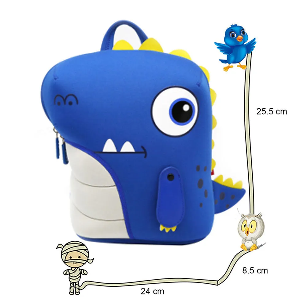 Jungle 3D Backpack-Dinosaur Blue