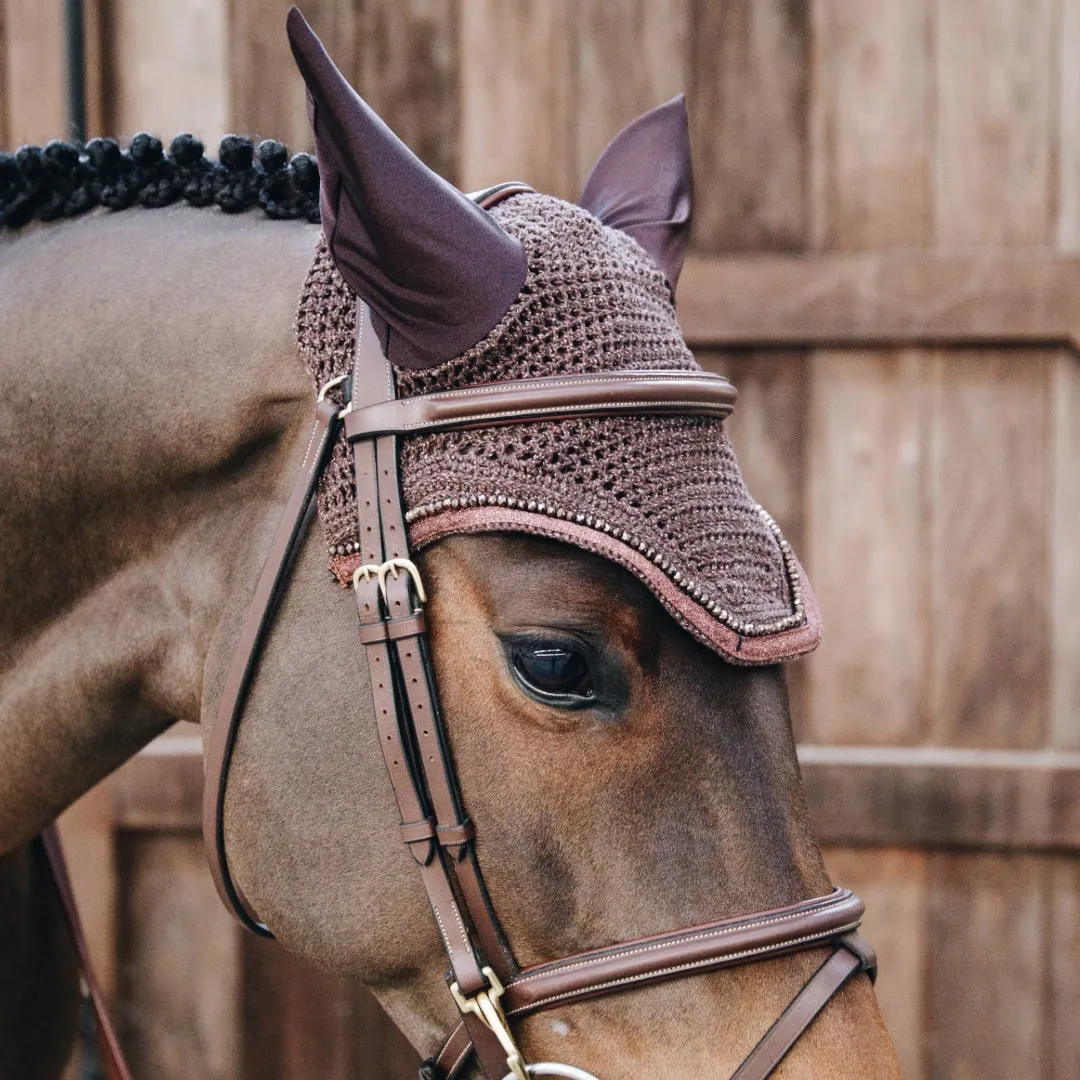 Kentucky Horsewear Wellington Glitter Fly Veil - Brown