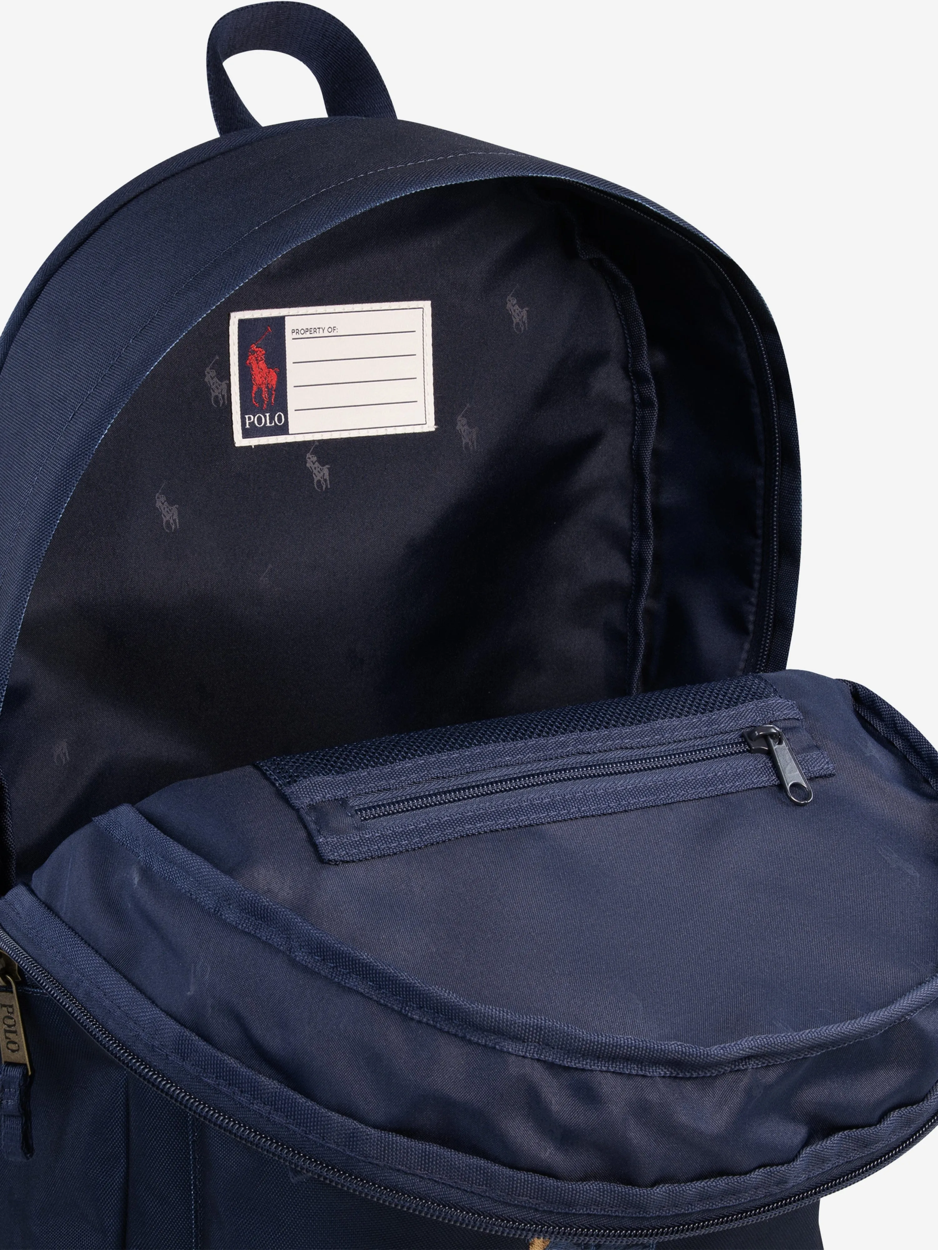 Kids Polo Bear Backpack in Navy (35.5cm)