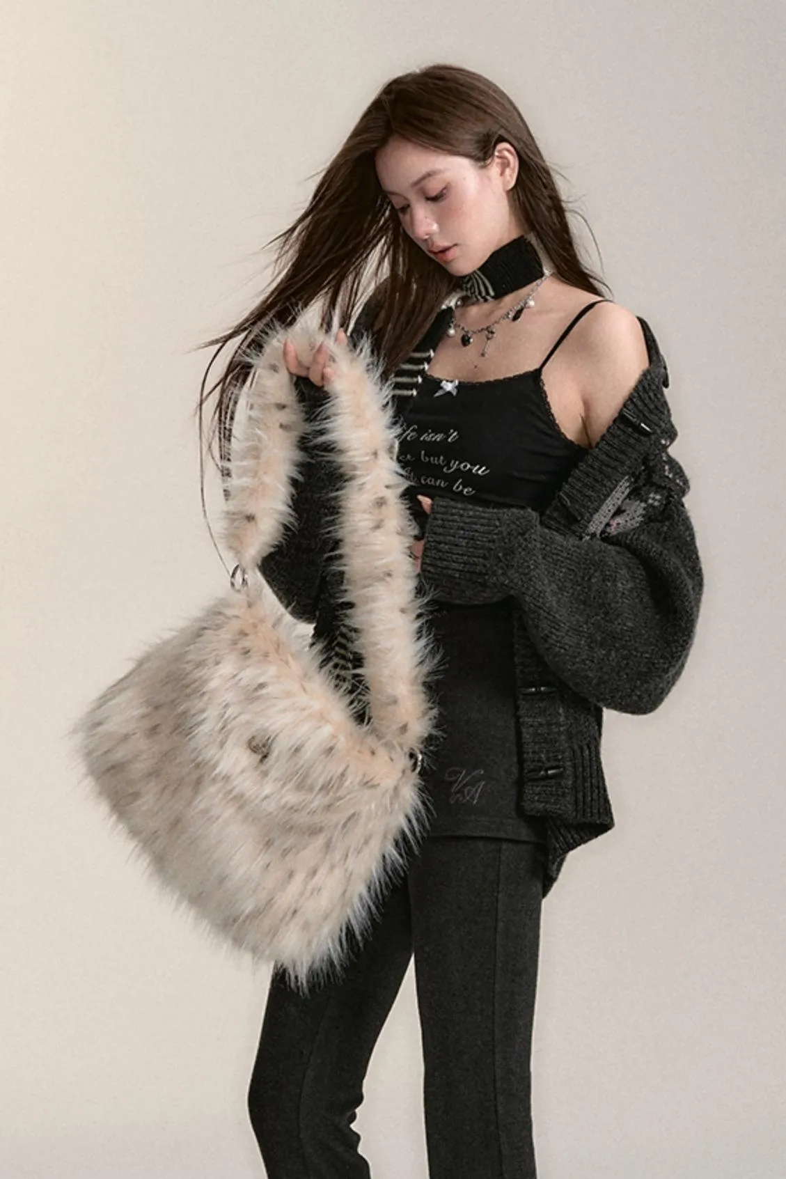 Korean Edition Fur Bag