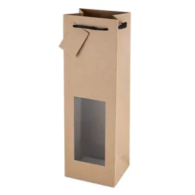 Kraft Window Wine Bag