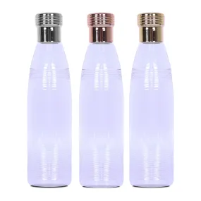 Kuber Industries Water Bottle | Plastic Water Bottles | Refrigerator Water Bottles | Fridge Water Bottles | Drinking Water Bottle | 1 LTR Water Bottle | Set of 3 | Transparent