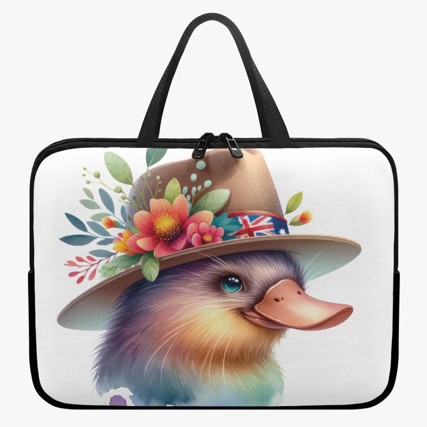 Laptop Sleeve with Handles - Australian Animals - Platypus