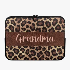 Laptop Sleeve - without handles - Leopard Print - Grandma