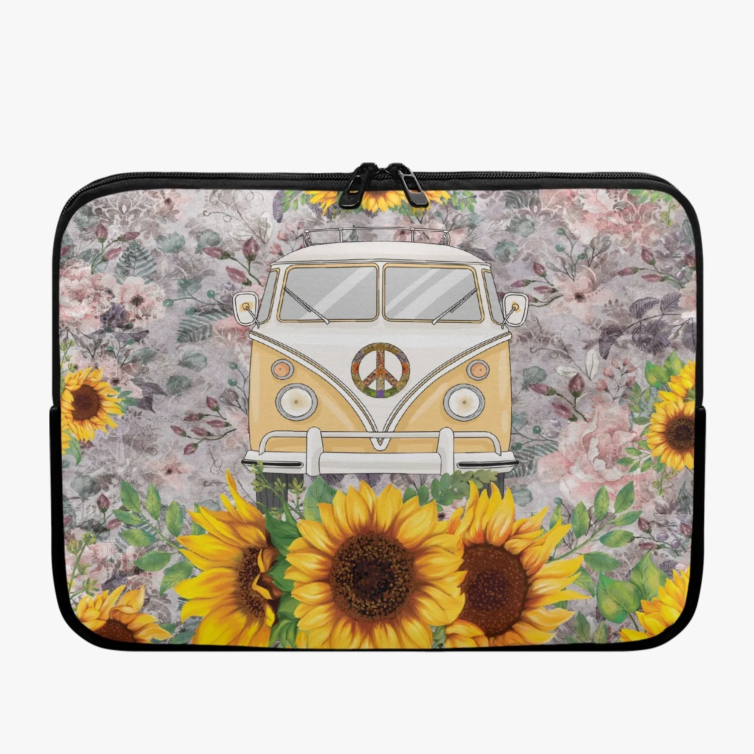 Laptop Sleeve - without handles - Sunflowers - Combi Van