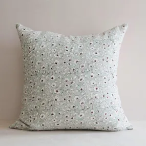 Linen Hand Block-Printed Pillow Cover No. 0231