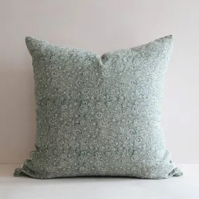 Linen Hand Block-Printed Pillow Cover No. 0233