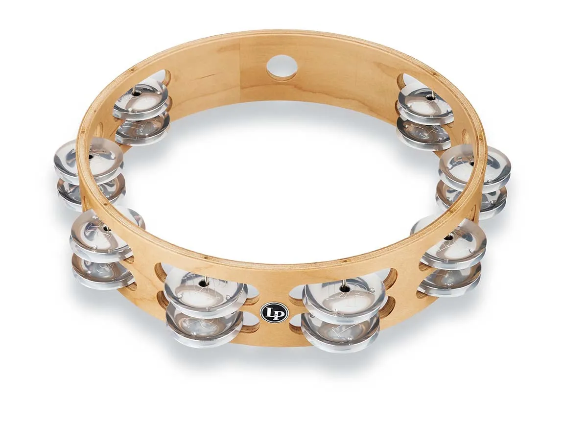 LP Pro 10 Inch Double Row Tambourine - Aluminum