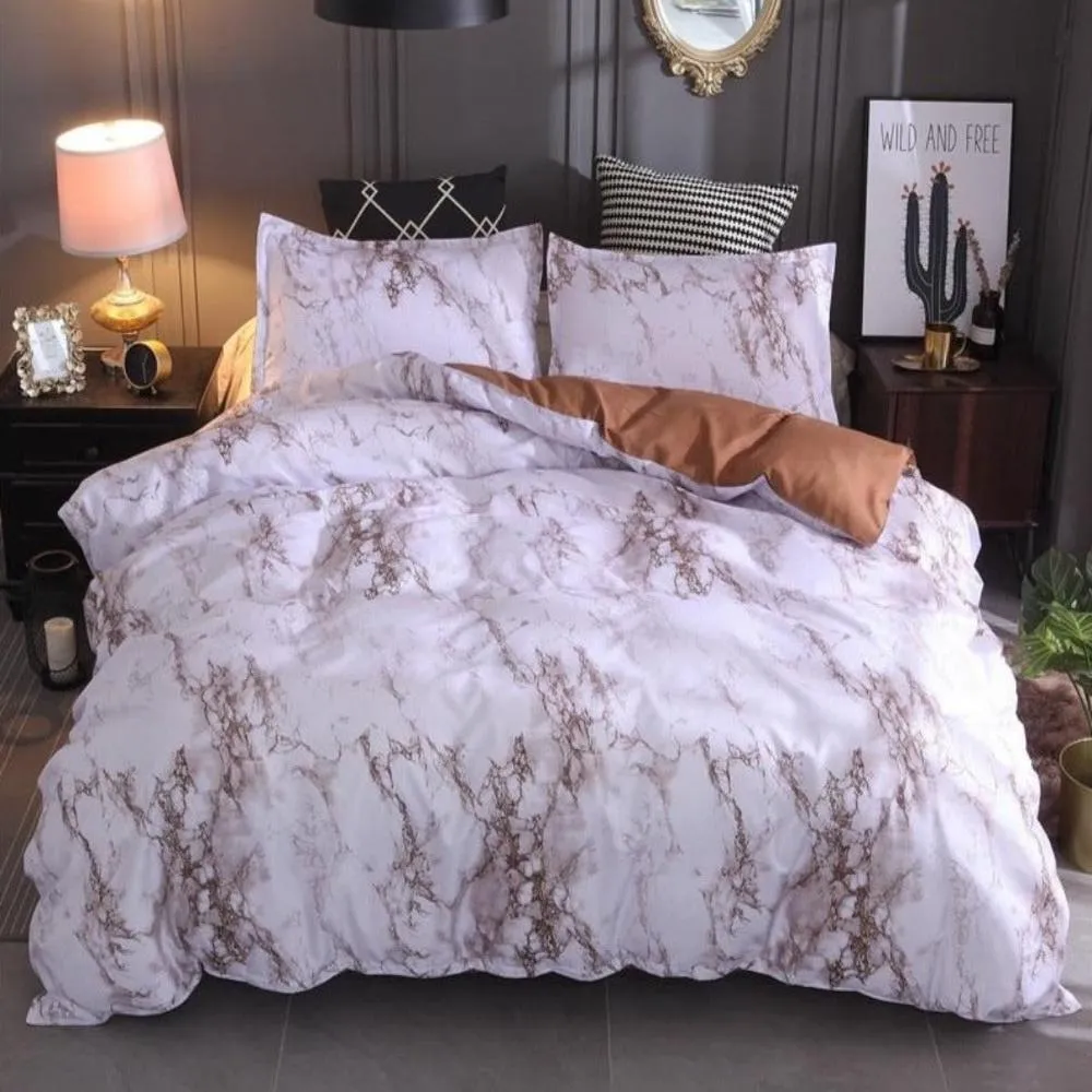 Marble Duvet Bedding Set