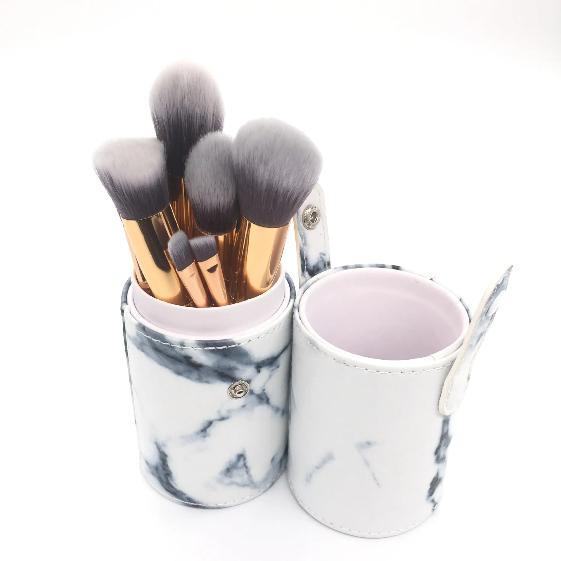 Marble pattern makeup brush 10 big small makeup brush beauty makeup tool make-up brush bag