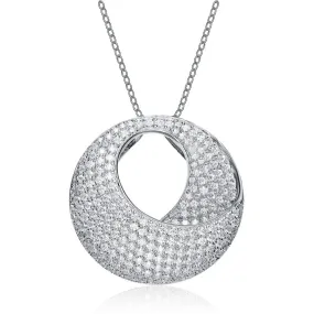 Marguerite Circle Loop Pendant