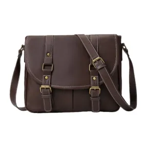 Men Vintage Large Capacity Multi-pocket PU Leather Teacher Bag Crossbody Brief Shoulder