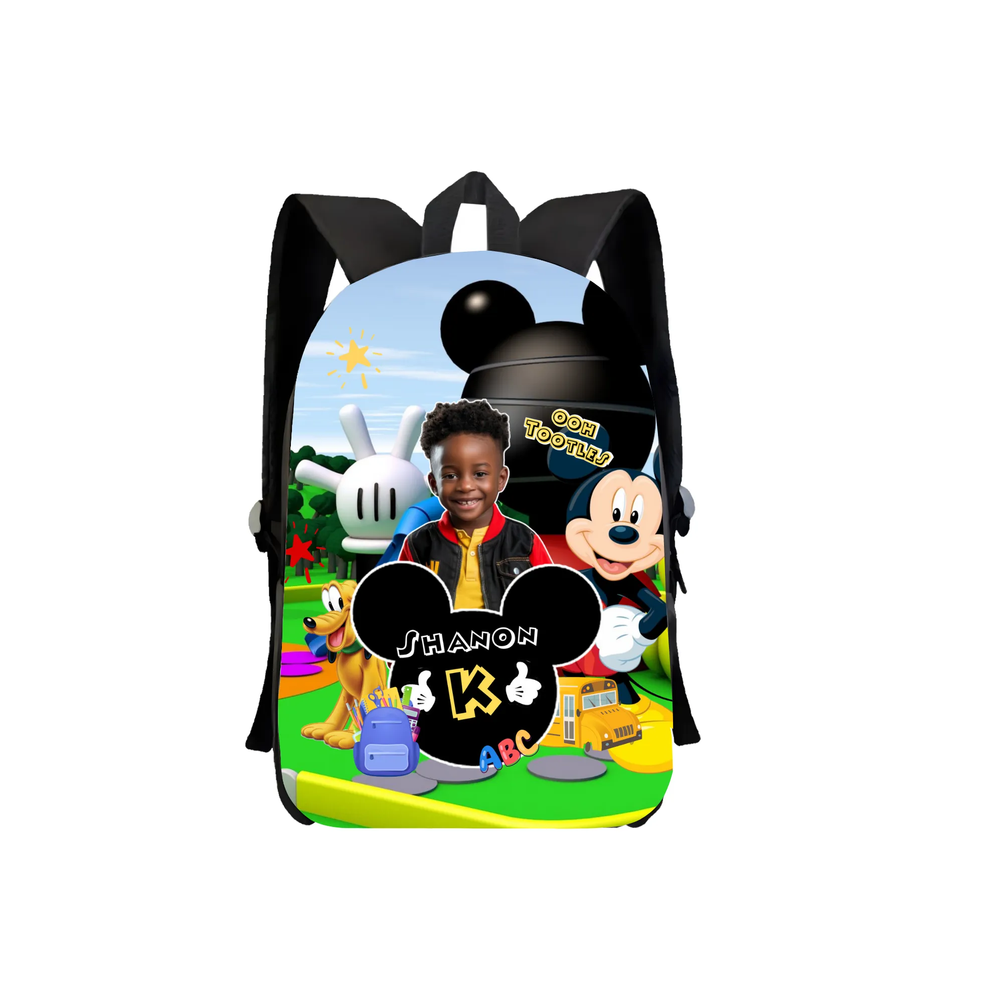 Mickey Mouse Backpack - Customizable with Photo and Name