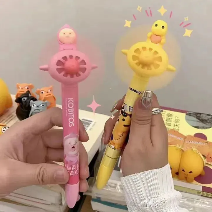 Milk Dragon Kawaii Handheld Fan Pen